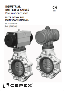 Manual Butterfly valve pneumatic actuation