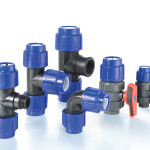 Photography of compression fittings in PP