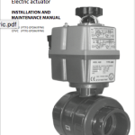 Manual Industrial ball valve electric actuator