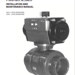 Manual Industrial ball valve pneumatic actuation