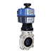 Actuated valves butterfly electric